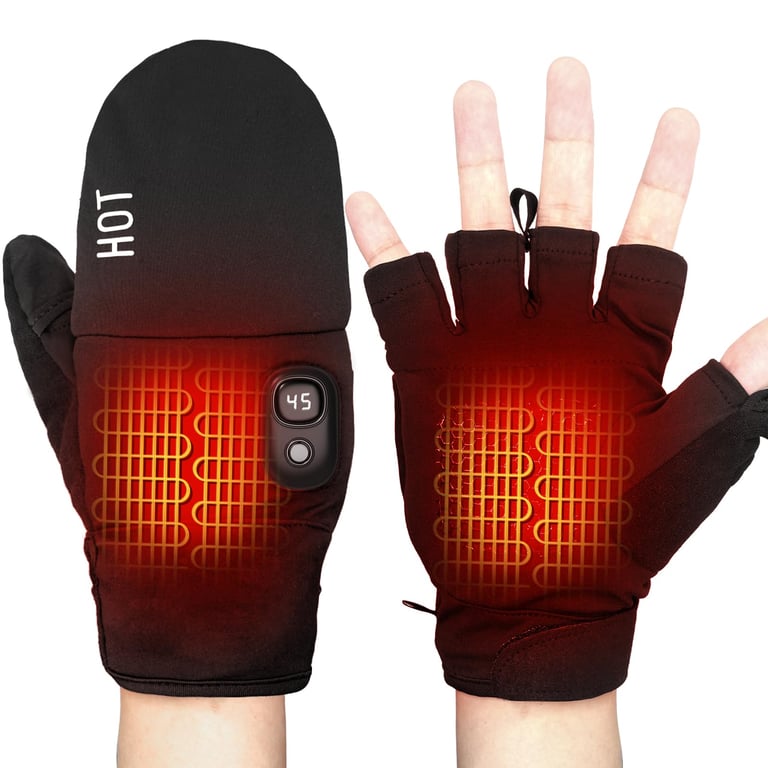 Yoostooper Heated Fingerless Gloves