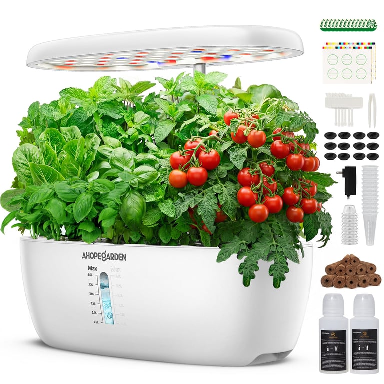 Ahopegarden 12‑Pod Hydroponic Grow System