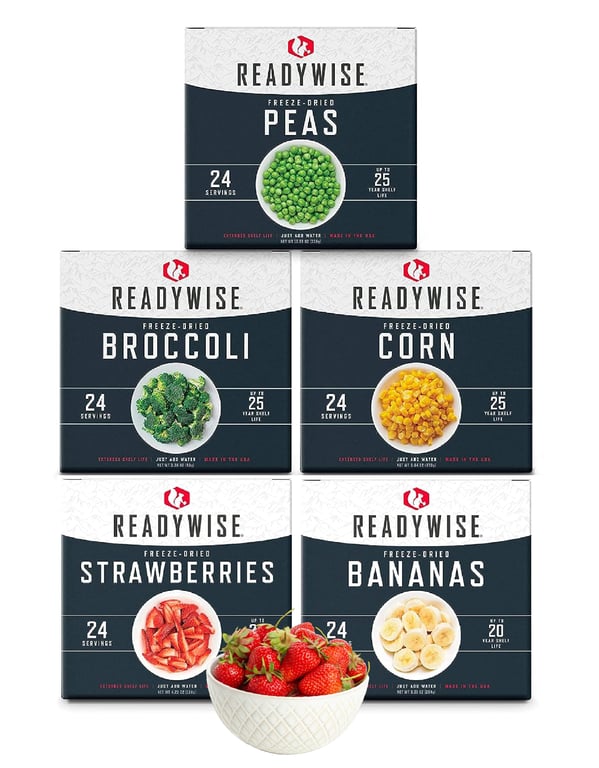 ReadyWise 120‑Serving Fruit & Veggie Food Box