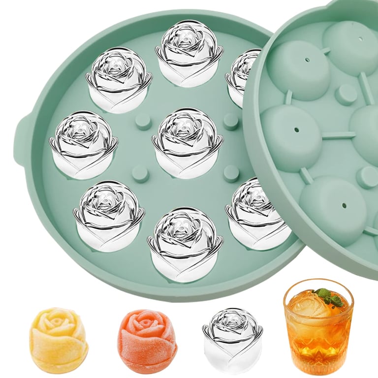 Cyhdddr Rose Ice Cube Mold