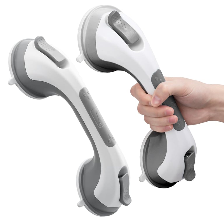 LEVERLOC 12-inch Suction Grab Bars
