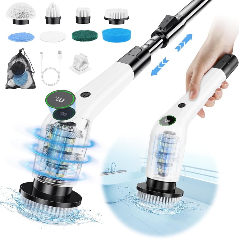 PUFTEM Adjustable Spin Scrubber