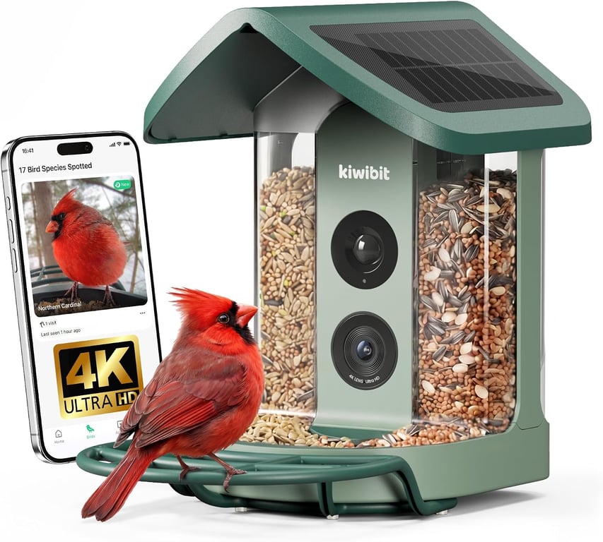 Kiwibit Solar Bird Feeder Camera