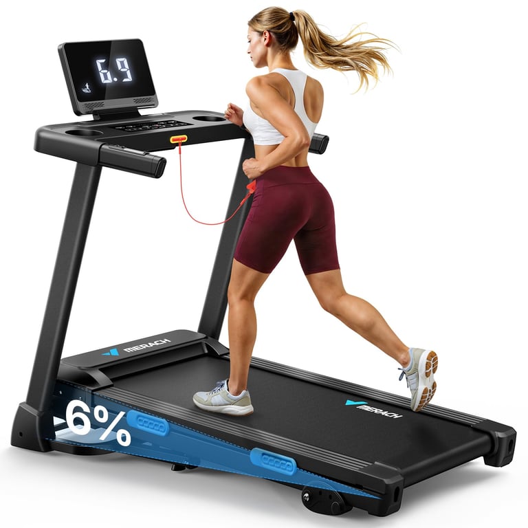 MERACH Incline Folding Treadmill