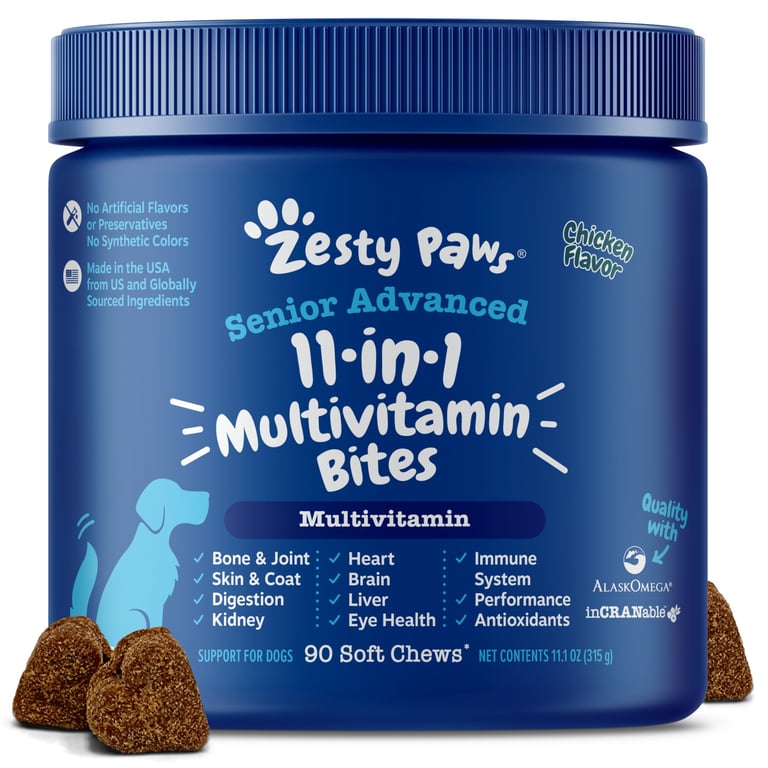 Zesty Paws Senior Dog Multivitamins