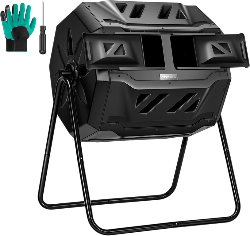 VIVOSUN Dual Rotating Compost Bin