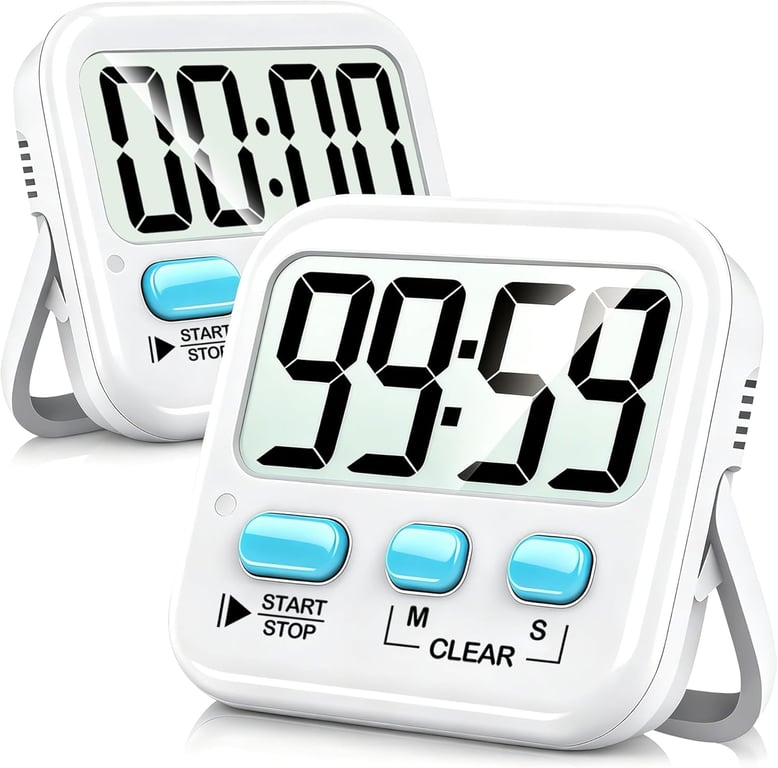 Antonki 2 Pack Digital Timer for Kids Classroom Kitchen Timers for Cooking