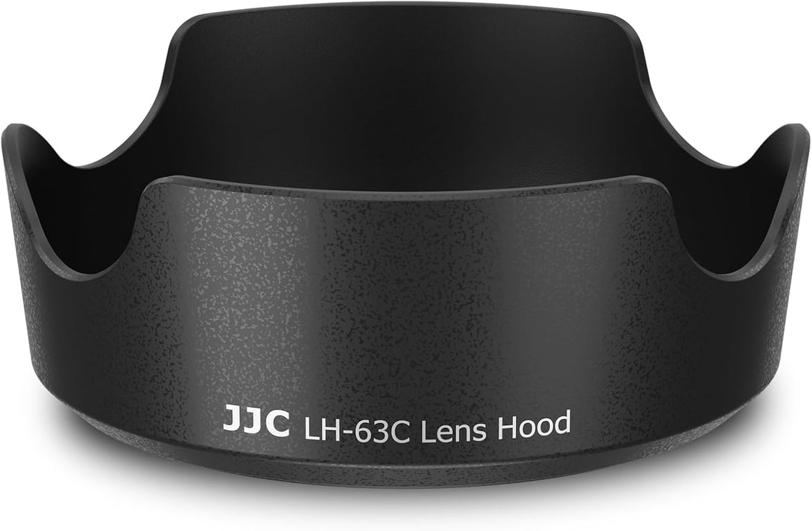 JJC Lens Hood for Canon EF-S 18-55mm f/3.5-5.6 is STM, Replaces EW-63C Hood | for Canon RF-S 14-30mm, RF 24-50mm Lens on Canon Rebel T7 T6 EOS R50V R8 90D 80D, Reversible, Supports 58mm Filter/Lens Cap
