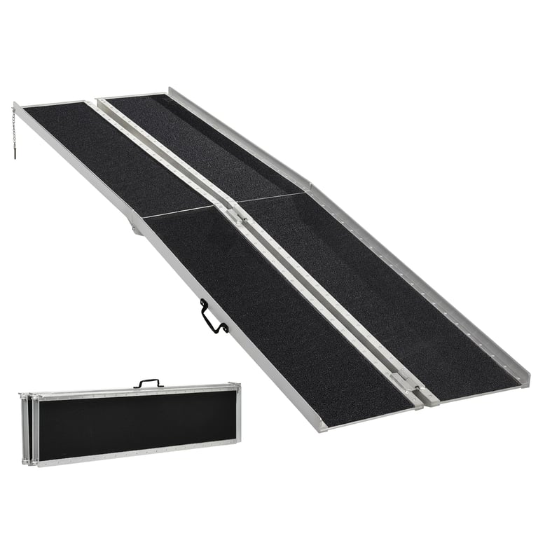 HOMCOM 10FT Folding Wheelchair Ramp