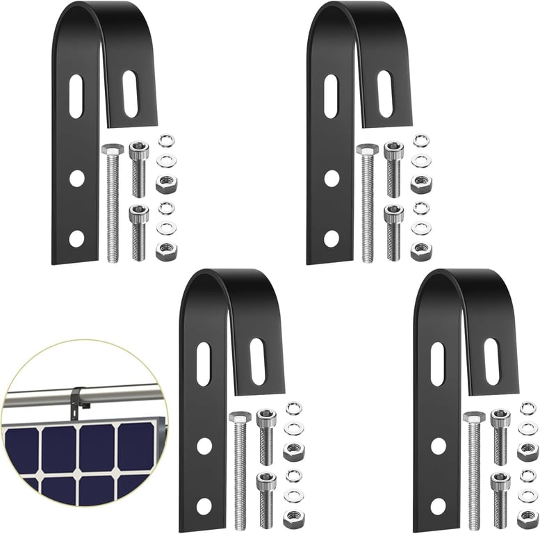 Anbte 4-Pack Solar Panel Fence Mounts