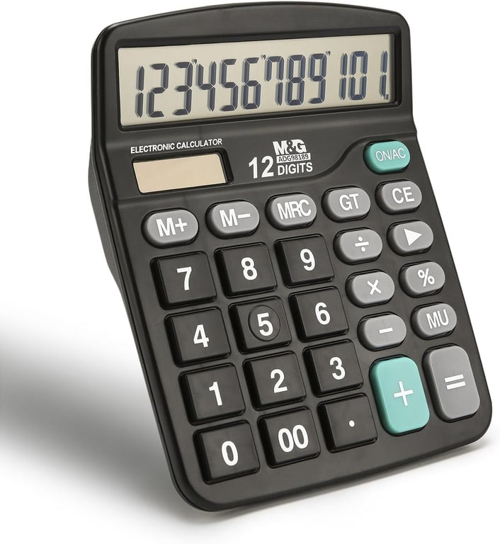 M&G 12-Digit Desk Calculator