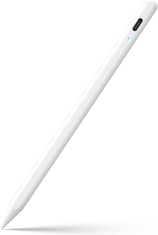 JAMJAKE Stylus Pen for iPad 6-11th Gen 2X Fast Charge, Palm Rejection-White