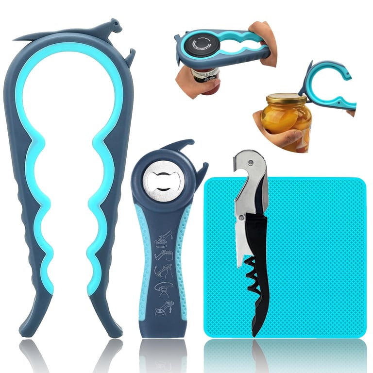 Otstar 6-in-1 Jar & Bottle Opener Set