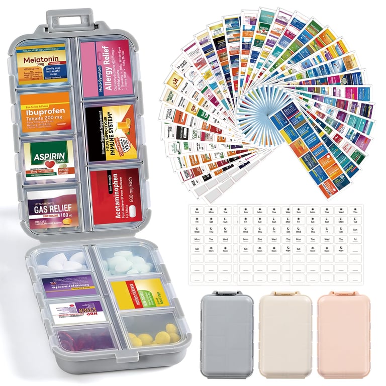 LANDNEOO 3‑Pack Pill Organizer