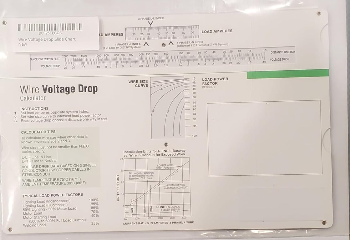 Wire Voltage Drop Chart