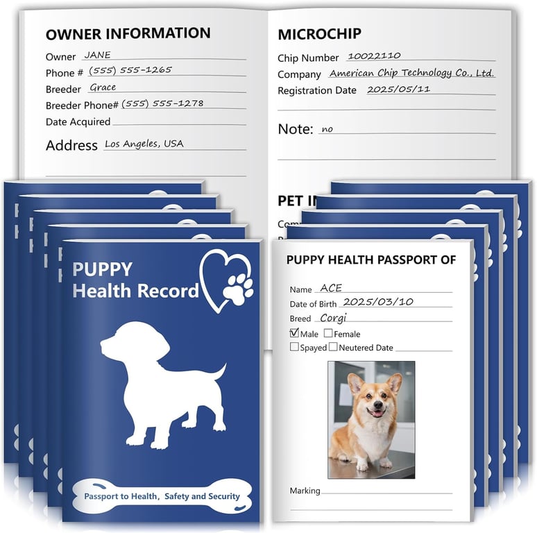 Puppy Shot Record Booklets