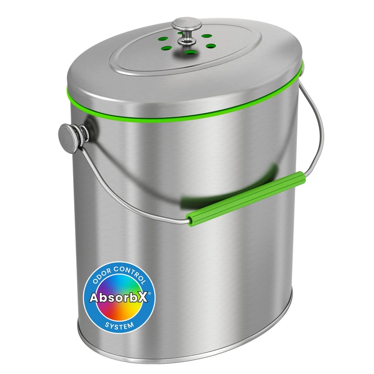 iTouchless Stainless Compost Bin