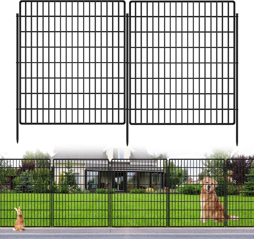 KYATE 10-Panel Garden Fence Barrier