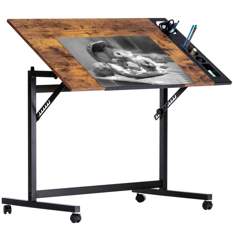 Vecelo Vintage Tilting Art Desk