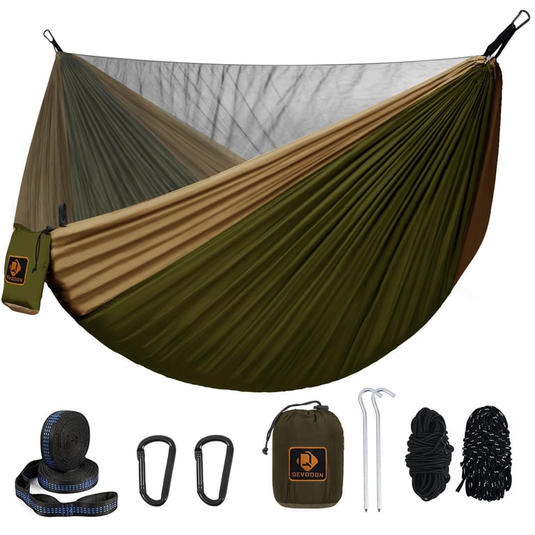 Qevooon Portable Hammock with Mosquito Net