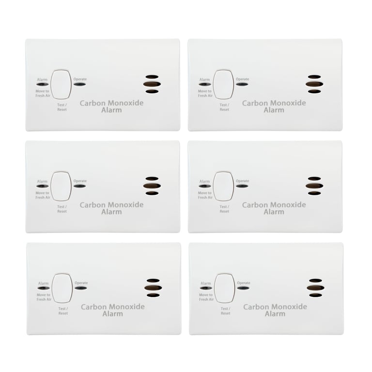 Kidde AA CO Alarm 6‑Pack (3rd Ed)