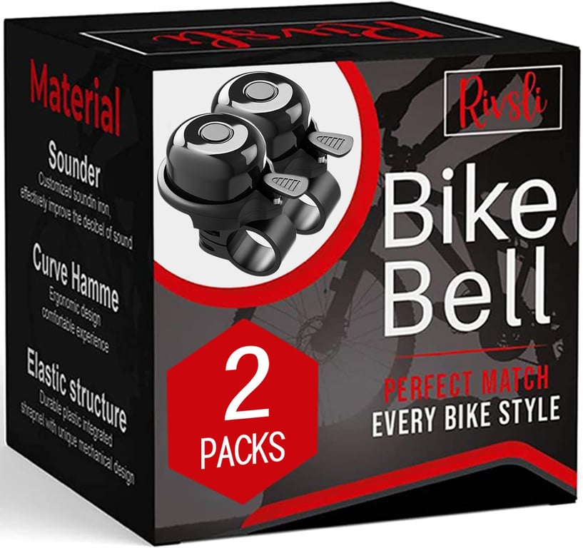 Rivsli Classic Bike Bell 2-Pack