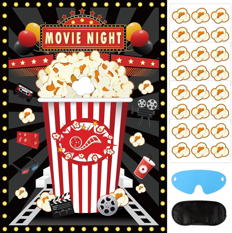 Atiloy Pin the Popcorn Game