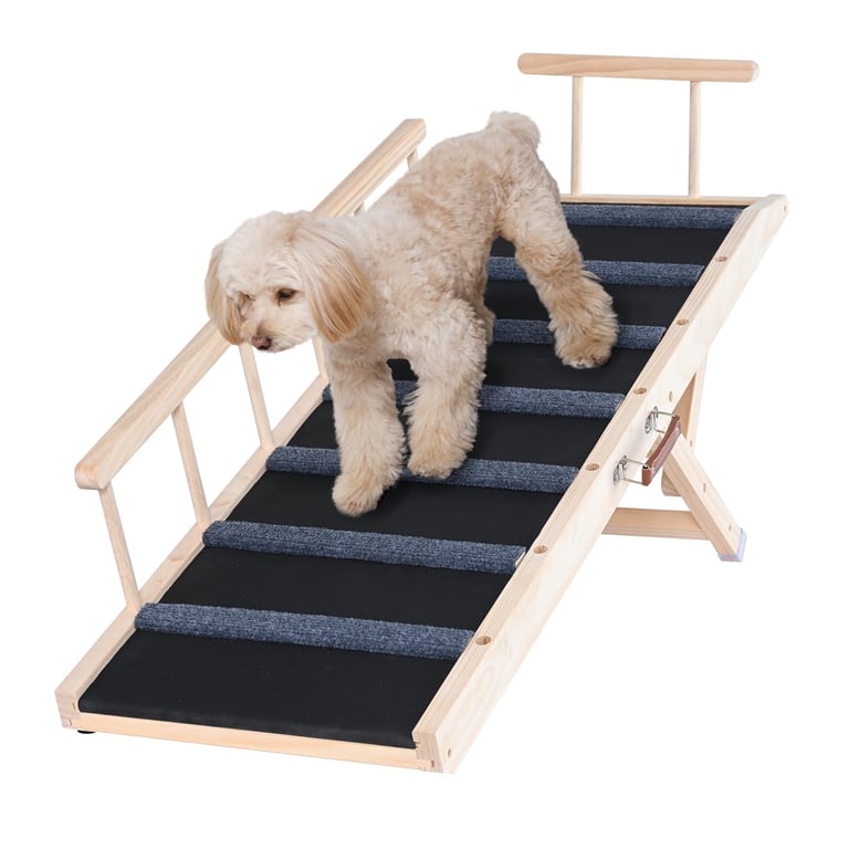 VEVOR Adjustable Folding Dog Ramp