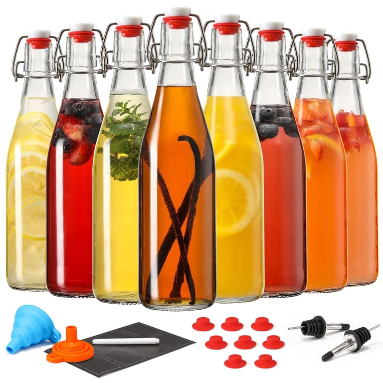 AOZITA Swing Top Glass Bottles