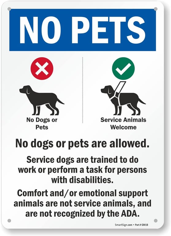 SmartSign No Pets Metal Sign