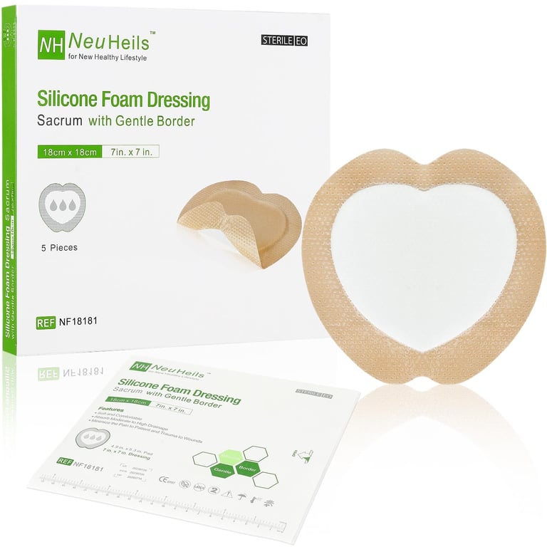 NEUHEILS 7x7 Sacrum Silicone Dressing