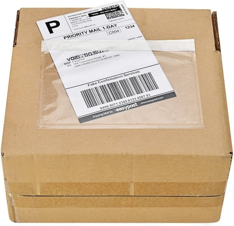 Clear Packing List Envelopes