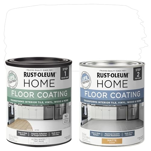 Rust-Oleum Home Interior Floor Matte Ultra White Coating Kit