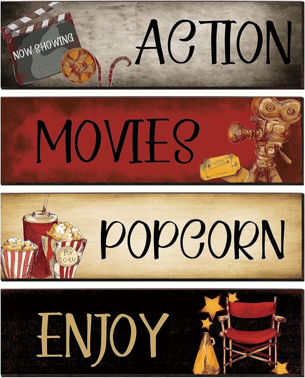 Yalikop Movie Theater Wall Signs
