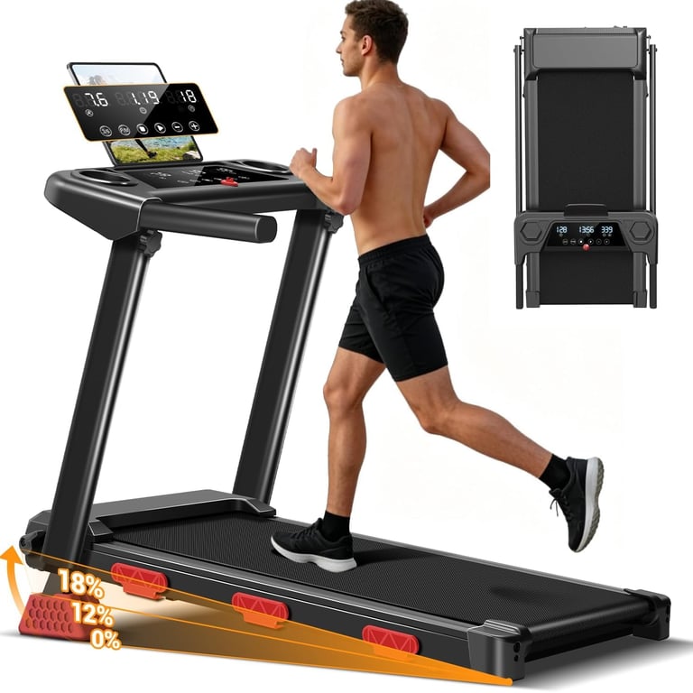 EviTrend Compact Folding Treadmill