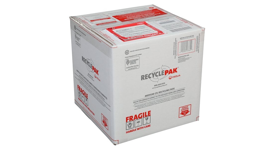 Veolia CFL Recycling Box Medium