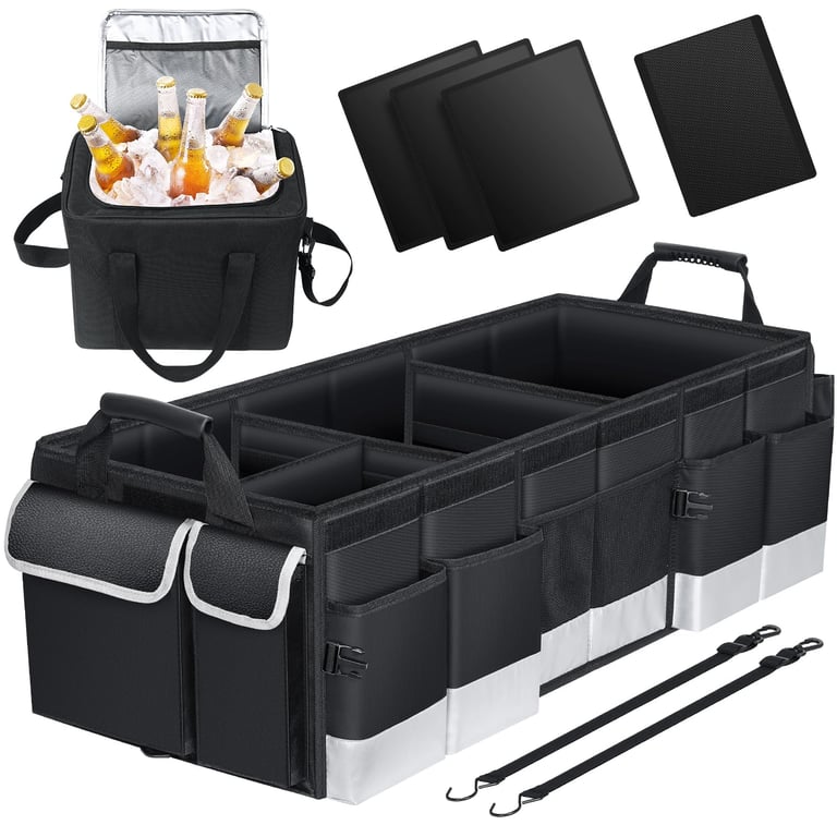 Oasser 95L Trunk Organizer with Cooler Bag