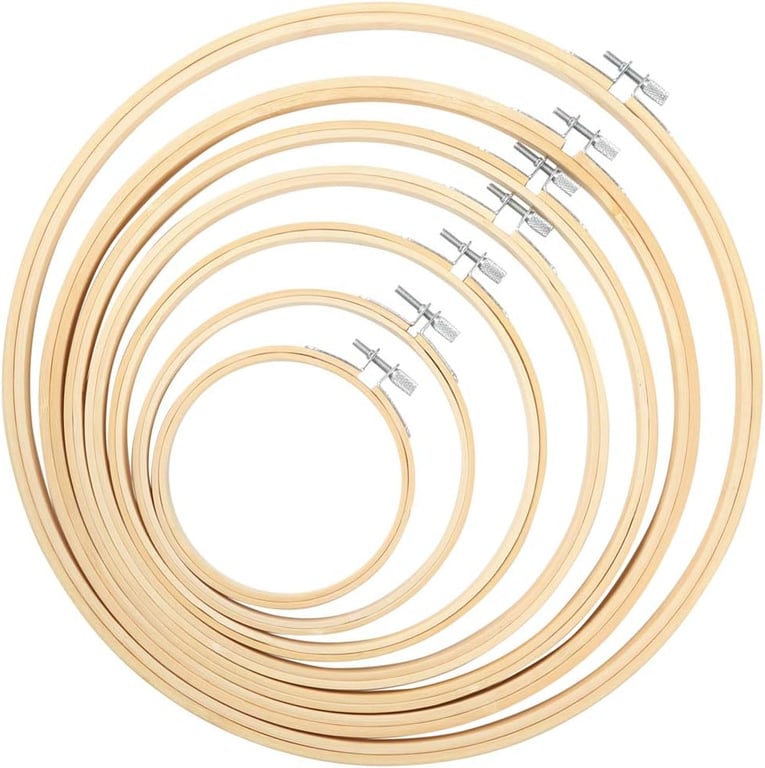 Caydo Bamboo Embroidery Hoops Set