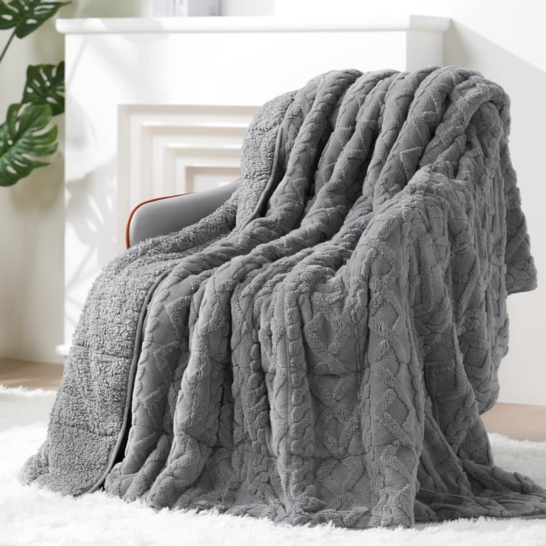 Eazfy Sherpa Fleece Weighted Blanket