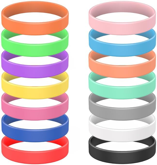 YalsFTY 14-Piece Silicone Bracelets