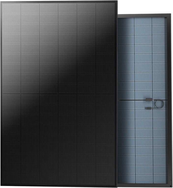 JJN 850W Bifacial Solar Panel 2-Pack