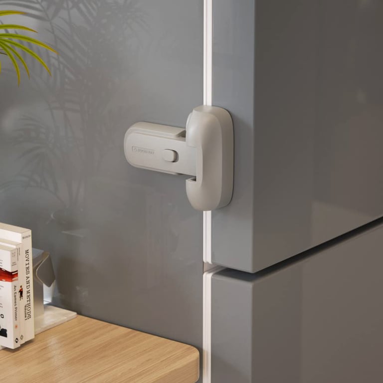 EUDEMON No-Drill Fridge Door Safety Lock