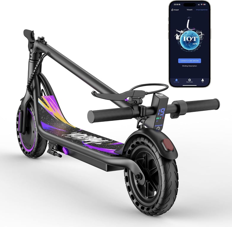 VOLPAM Electric Scooter, 350W/500W Motor, 21/28/40 Miles Long Range