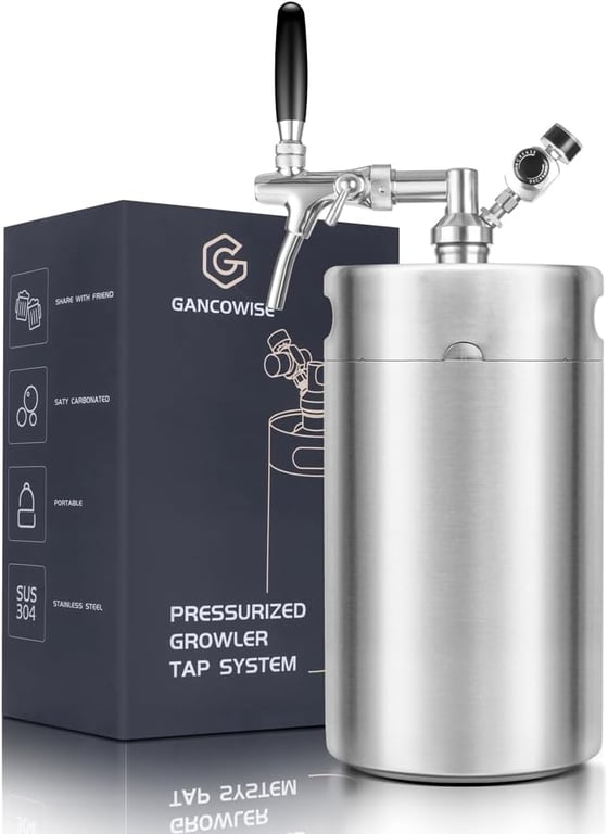 Gancowise 270oz Mini Keg Growler