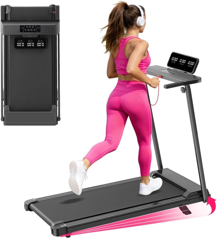Treadmills with Handle Bar, Walking Pad with Incline for Home Small, Portable Treadmills for Home Small, Electric Mini Walking Pad Treadmills with Handles, 3.5HP, 0.6-10MPH, 400LBS