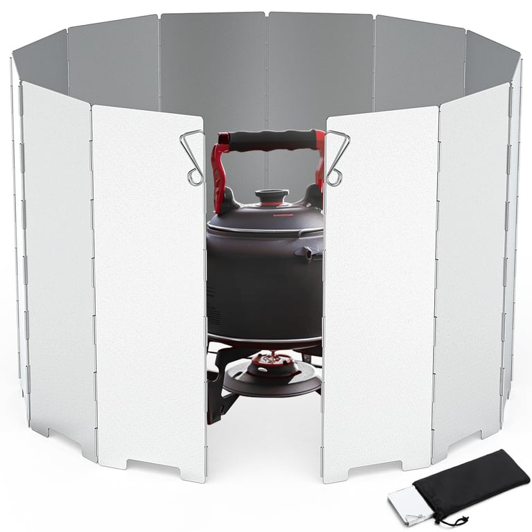 RioRand Camp Stove Windshield, 12 Plates