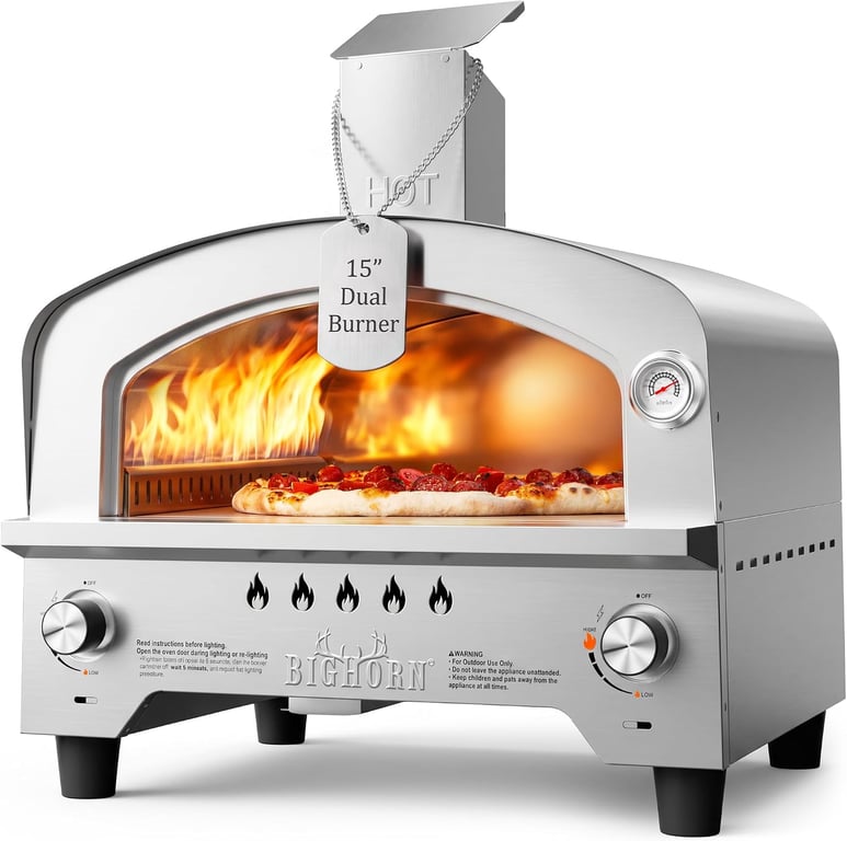 BIG HORN Portable Gas Pizza Oven