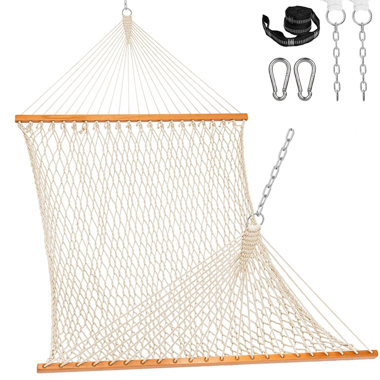 Lazy Daze Double Cotton Rope Hammock