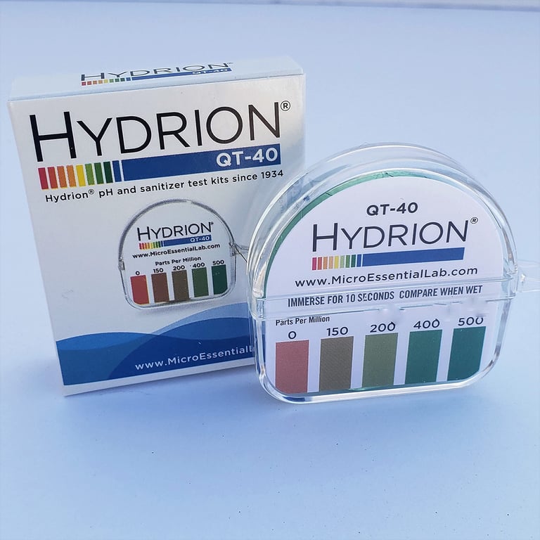 Hydrion QT-40 Quat Test Tape