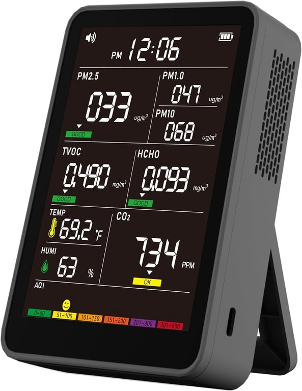 16‑in‑1 Portable Air Quality Monitor
